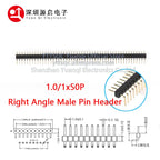 1.0mm Pin Header Connector Single Double Row 1*50P 2*50P SMD SMT Male Female Header Straight Pin Right Angle R/A Socket 1X50pin
