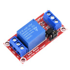 12V 1-channel relay module, using bidirectional optocoupler isolation, with strong driving capability and stable performance