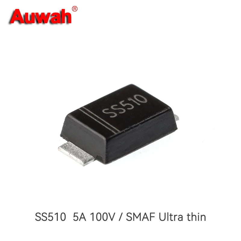 20pcs/lot 5A 100V Chip Schottky Diode SS510 SS510F SS510B SS510C SMA SMAF SMB SMC DO-241AA DO-214AC DO-214AB New original
