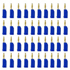40Pcs 2MM Stackable Banana Plug Soldered Electrical Connector with Socket Jack for DIY Use