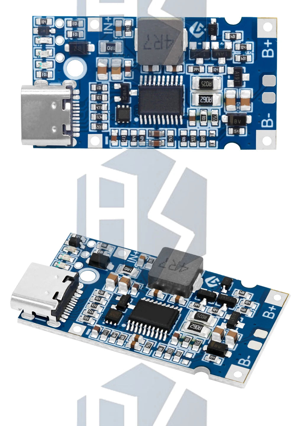 Type-C USB 2S 3S 4S  BMS 4.5V-15V 18W 2A Lithium Battery Charging Module Support QC Fast Charge With Temperature Protection