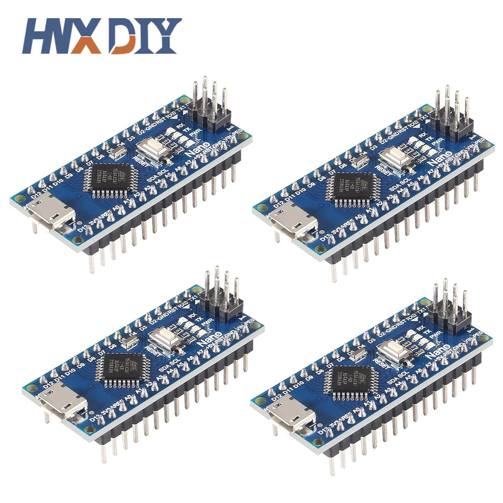 4PCS Mini / Type-C / Micro USB Nano 3.0 Atmega328P Controller Compatible Board for arduino CH340 USB driver 16Mhz ATMEGA328P