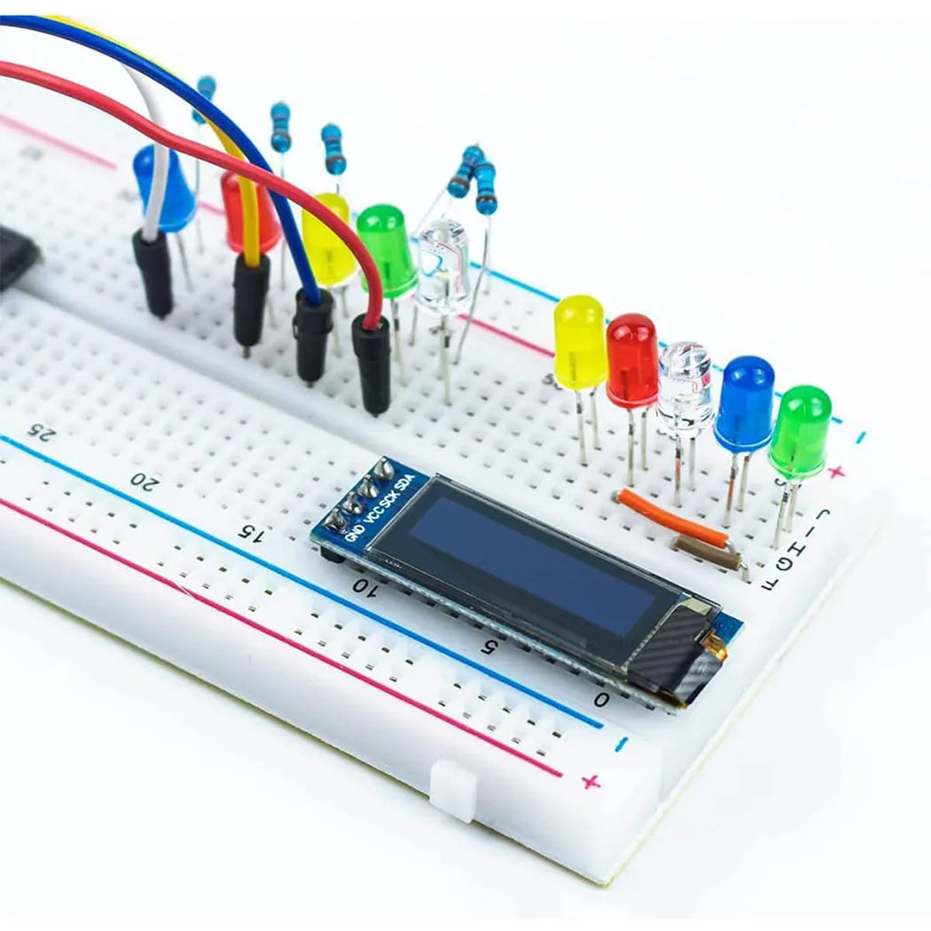 0.91 Inch OLED Display Module White/Blue OLED 128X32 LCD LED Display SSD1306 12832 0.91 IIC I2C Communicate for Arduino