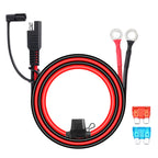 Double SAE Quick Release Cable Adapter Extension Solar Cable SAE to O-ring Connector Extension Cable for Battery Charger Maintai