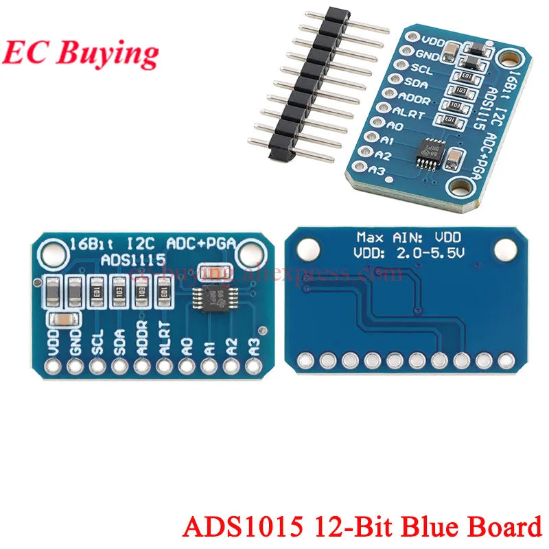 16 Bit I2C IIC ADS1115 ADS1015 ADS1118 Converter Module PCA9306 ADC Board For Arduino RPi Level Translation Amplifier Chip