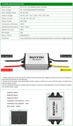 RUIYISI 48V to 24V power converter 90V80V72V60V36V24V to 12V 5V 9V 24V DC buck module 15V-90V to 12V transformer