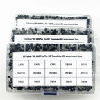 600Pcs TO-92 Transistor Kit Assortment Box A1015 C1815 S8050 8550 9012 9013 2N2222 3904 3906 C945 PNP/NPN Triode Electronics Kit