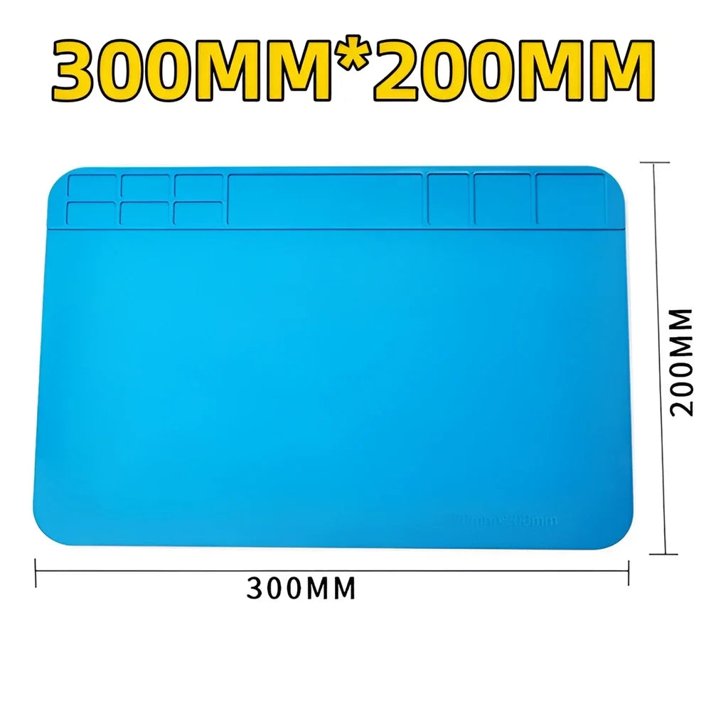 ESD Heat Insulation Soldering Mat Computer Phone Repair Tool Kit Working Silicone Repair Pad Heatresistant Maintenance Tool Kit