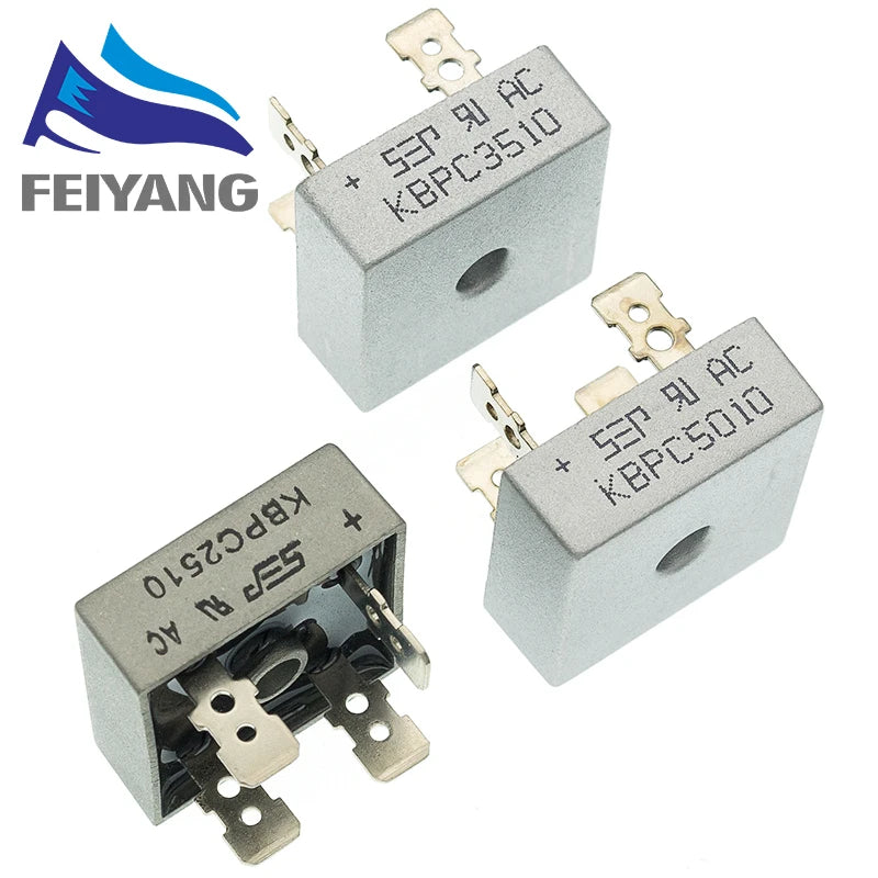 1PCS KBPC5010 50A 1000V/KBPC2510 25A 1000V/KBPC3510 35A 1000V Diode Bridge Rectifier KBPC5010/KBPC2510/KBPC3510