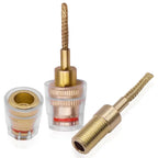 2/4Pcs Banana Plug Adapter 4mm Female to 2mm Pin Gold Plated Test Probe Connector for Multimeter HIFI Audio Speaker Amplifier
