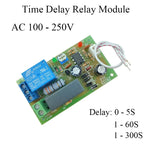 AC 110V 220V 230V 240V Time Delay Relay Module Triggle Delay Control Switch Adjustatle 5S 60S 300S Delay Timer Close Switch