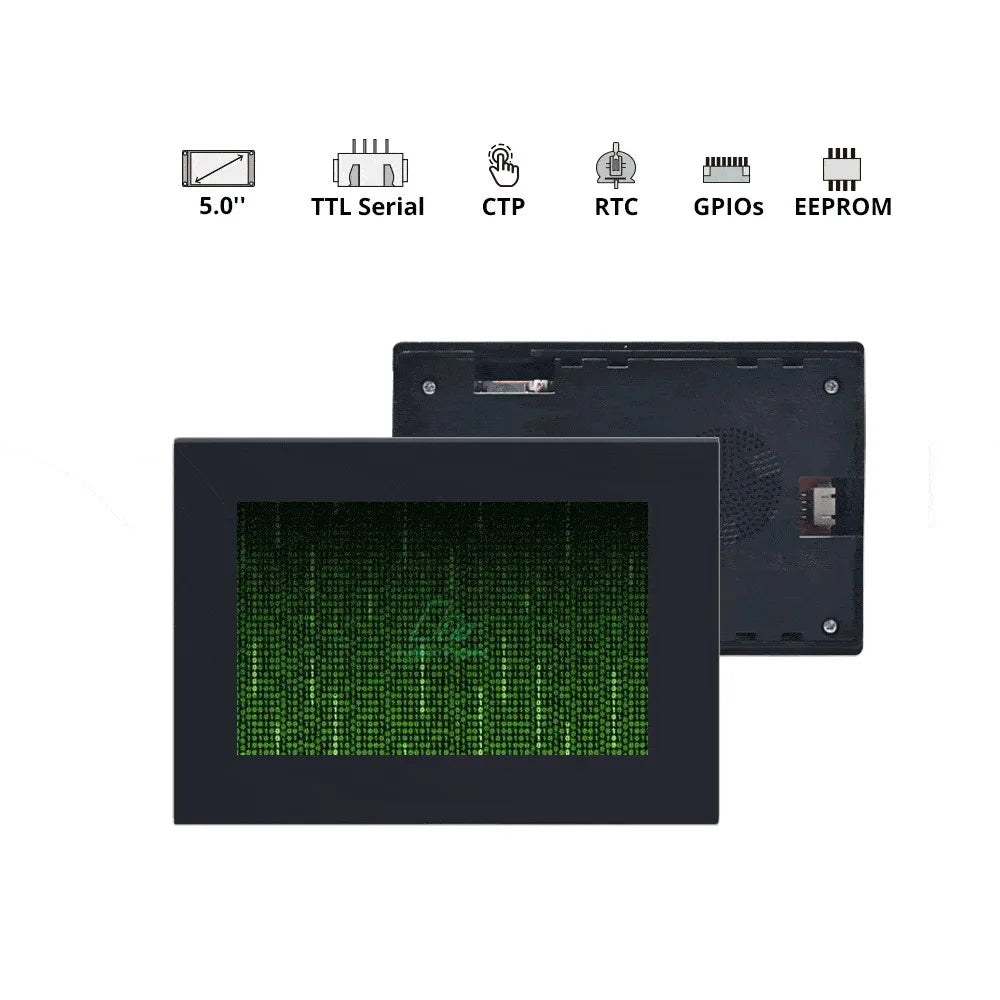 NEXTION NX8048P050-011C-Y /011R-Y 5Inch LCD-TFT HMI Capacitive Touch Display Module Intelligent Series TTL Screen With Enclosure