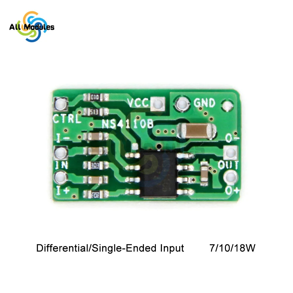 Differential Power Amplifier Board 18W 2x18W 2x10W Digital Class D/AB Audio Power Amplifier HT8696/7 NS4110B Amplifier Module