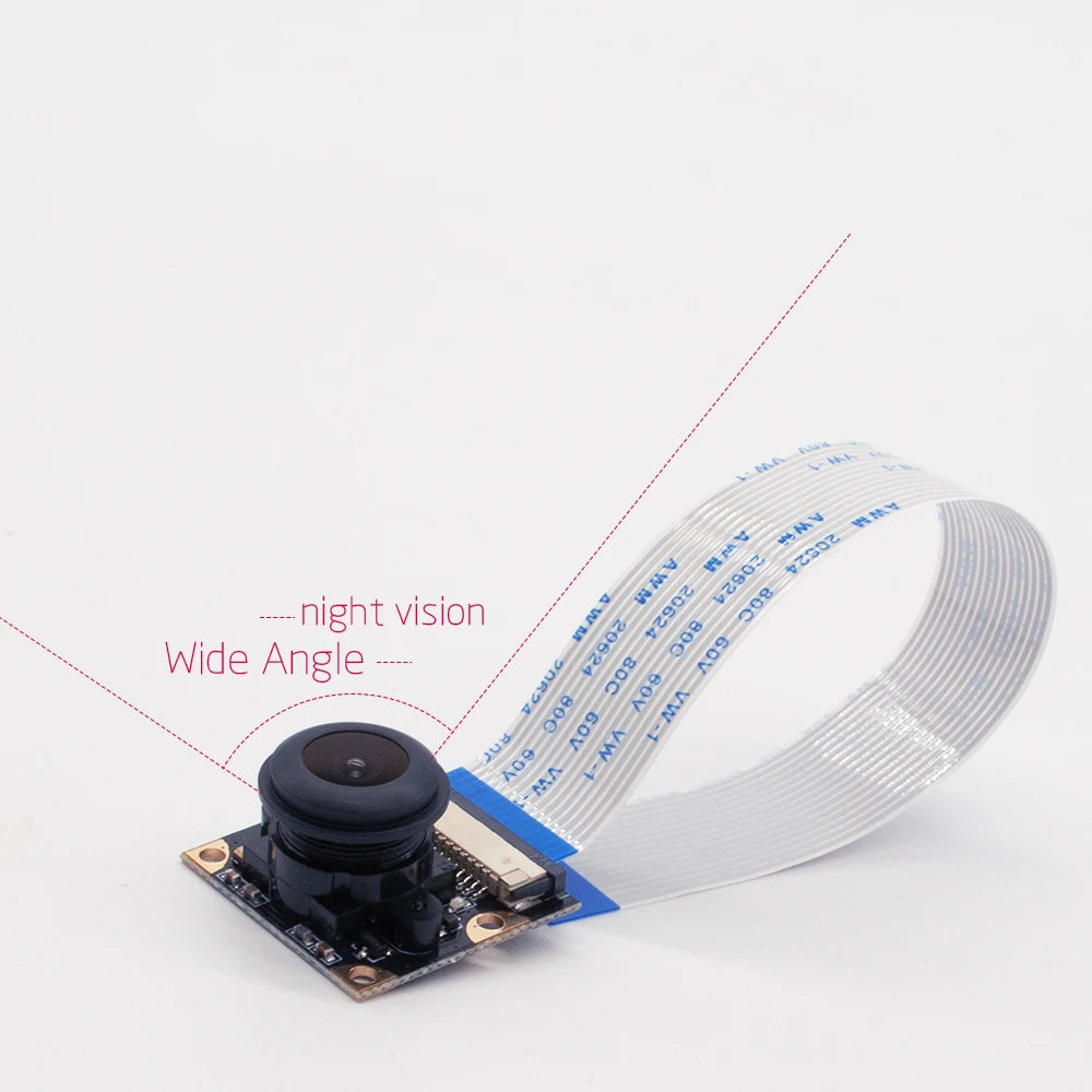 KEYESTUDIO Raspberry Pi Camera Module 5/8 Megapixels 1080p Mini HD PiNoIR Camera Wilde Angle Module For Raspberry Pi 2/3/3B/4/4B