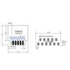 1-10pcs ESP-02S Wi-Fi Module Serial Golden Finger Package ESP8285 Wireless Transparent Transmission Compatible With ESP8266
