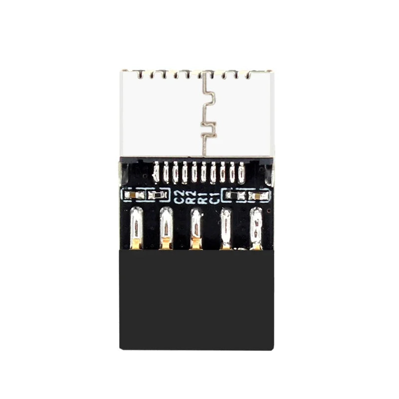 Front Panel Header Key-A Socket to 9Pin Adapter Motherboard USB2.0 9-Pin to USB C Type-E 9Pin to TYPE E Connector for Desktop PC
