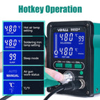 YIHUA 995D+SMD Soldering Station With Pluggable Hot Air Gun Soldering Iron BGA Rework Station Phone Repair Welding Station