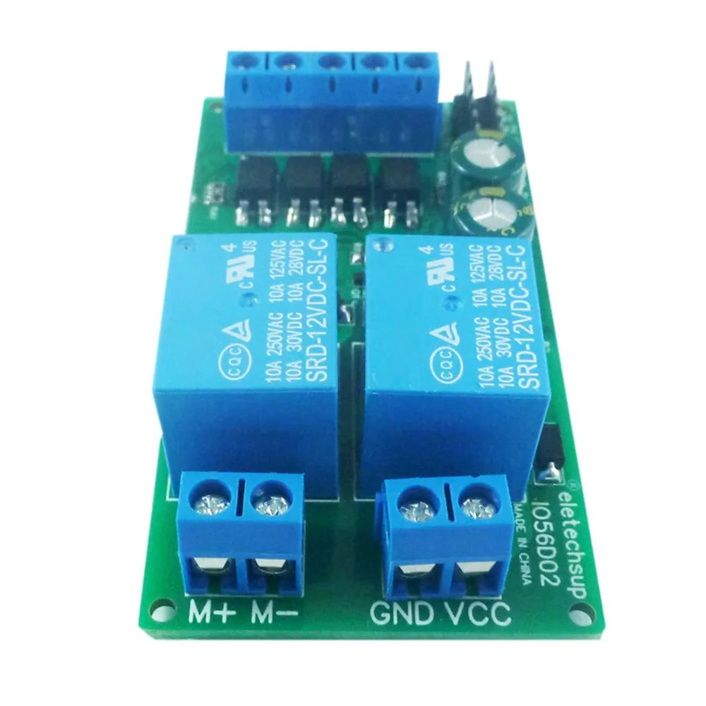 IO53A02 5-24V IO56D02 DC12V 24V Cycle Delay Relay Adjustable Time Control Switch Motor Forward Reverse Controller Time Relay