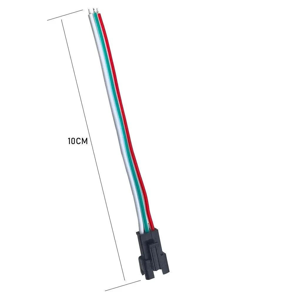 3 Pin JST SM Male Female Plug Connector Cable For WS2812B WS2812 WS2811 LED Strip Lamp