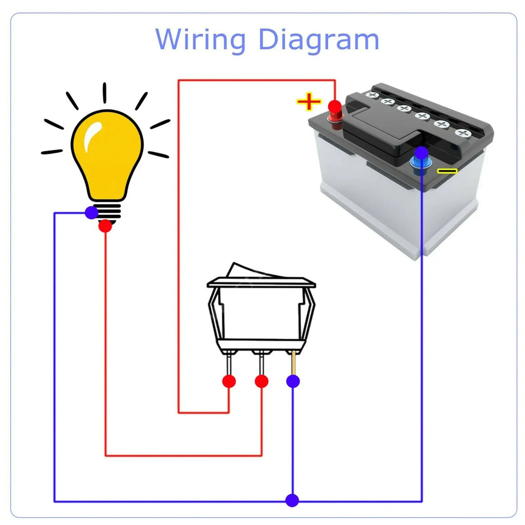 5Pcs/Set Rocker Switch Toggle DC 12V 20A Red LED Light Car Auto Boat Dash Round ON/OFF SPST Button Luminescence Car Accessories