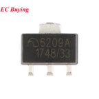 100Pcs/5pc ME6209 6209A ME6209A 3V 3.3V 4V 4.5V 5V ME6209A33PG ME6209A50PG SOT-89 Low Power Dropout LDO Linear Regulator IC SMD