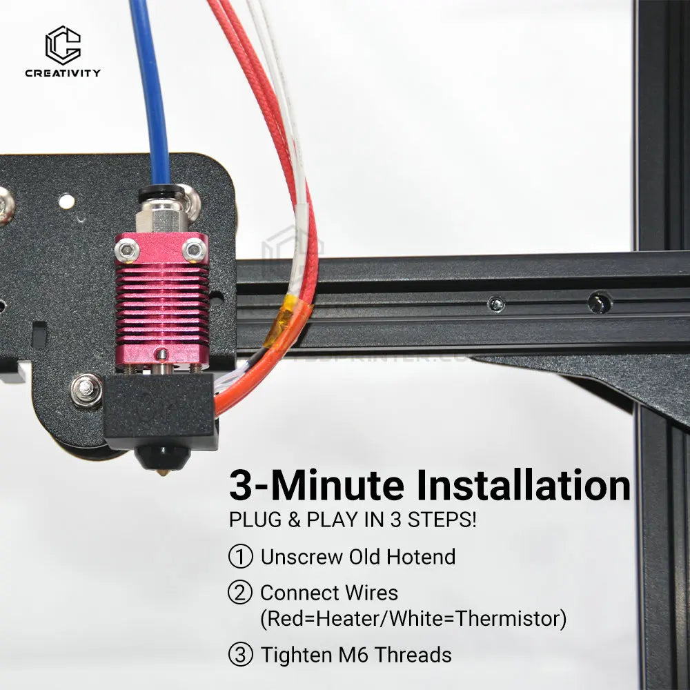 Ender 3 Metal J-Head CR10 MK8 Hotend Extruder Kit Heat Block Nozzle Heater Thermistor for CR10s Pro Ender3 V2 Ender 5 3D Printer