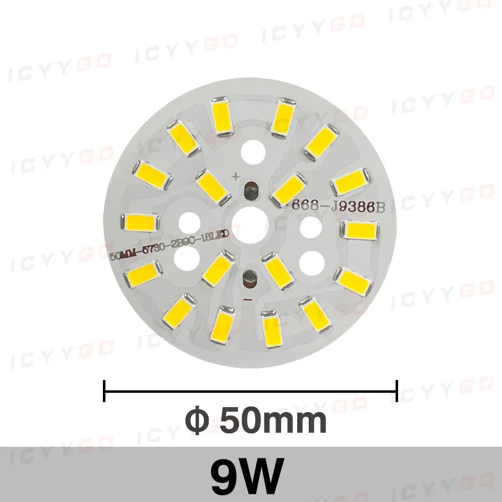 1PCS High Bright LED Light Board 2W 3W 5W 7W 9W 12W 15W 20MM - 100MM SMD 5730 For DIY Bulb Circular Transformation Light Source