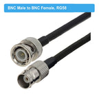 BNC Male to BNC Female Jack RF Adapter Pigtail RG58 Cable 50 Ohm RF Coaxial CCTV Camera Extension Cord RF Coax Jumper