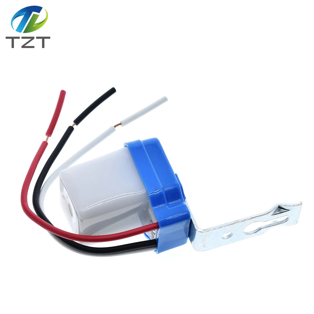 TZT 1/3PCS Automatic Auto On Off Photocell Street Light Switch DC AC 220V 50-60Hz 10A Photo Control Photoswitch Sensor Switch
