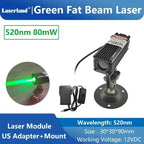 650nm 520nm Red Green Dot Fat Beam Laser Diode Module for Stage Escape Room Wine Base Bar KTV Use