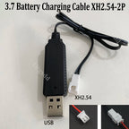 3.7V/7.4V USB Lithium Charging Cable SM-2P SM-4P JST XH2.54 PH2.0 MX2.0 1.25mm Adapter For RC Toy Car Drone Wide Compatibility