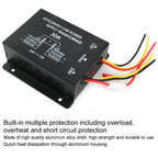 24V to 12V DC Converter 30A Car Power with Overload Protection High Efficiency for Truck Bus RV Step Down Inverter Power Supply