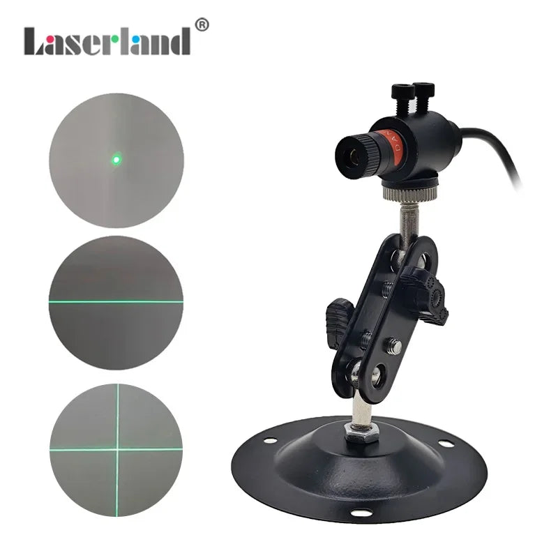 Green Laser Diode Module 20mW Dot Line Cross Projector for Alignment of Cloth Cutting Location