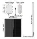 HP1 High Power LoRa Module Wismesh 1w Booster Starter Kits with 20w Solar Power System 6dBi Fiberglass Antenna Mount