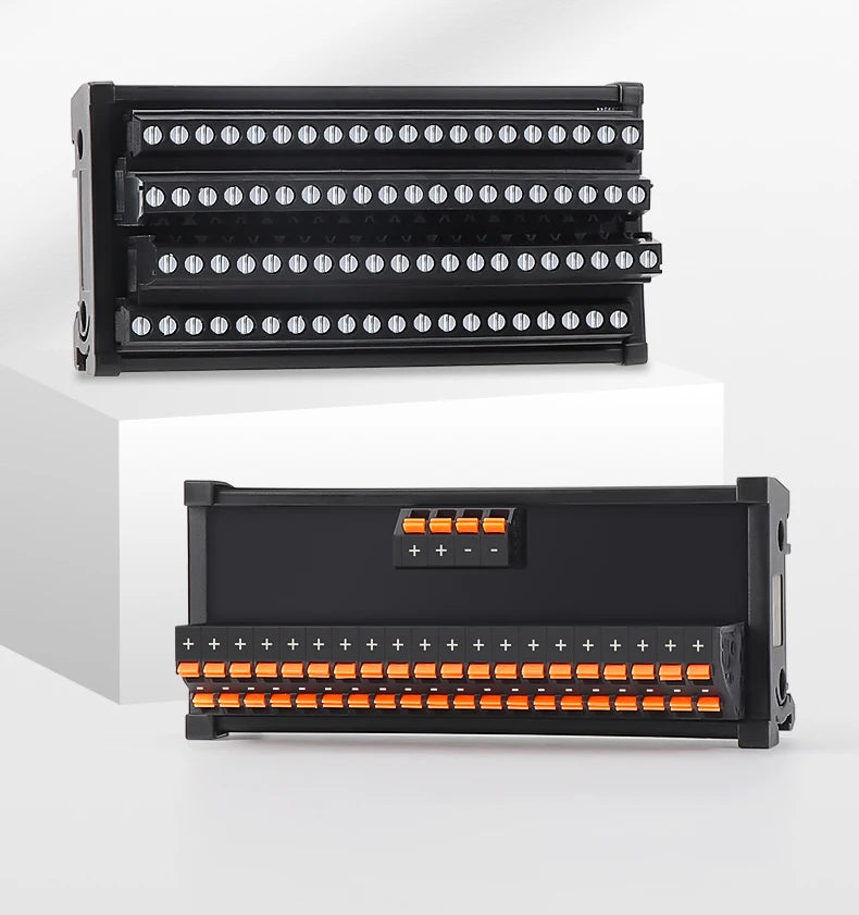 ENMG Spring Terminals Save Wiring Split Terminal Block ECTB 10A Power Splitter PLC Terminal Block One to One 10~64