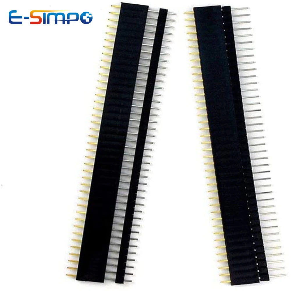 10PCS 1x40Pin 2.54mm Pitch PH8.5 Single Row Female PCB Socket Board Male Pin Header Connector For Arduino