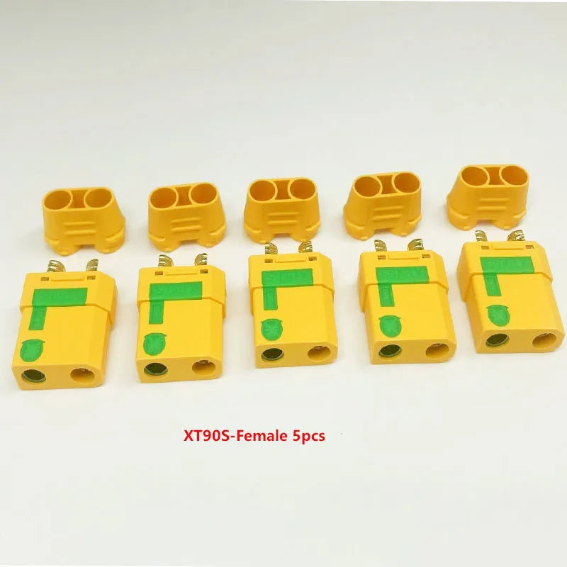 XT90S XT90-M/F Connectors Spark-Resistant Male/Female Connectors for Battery, ESC and Charger Cables