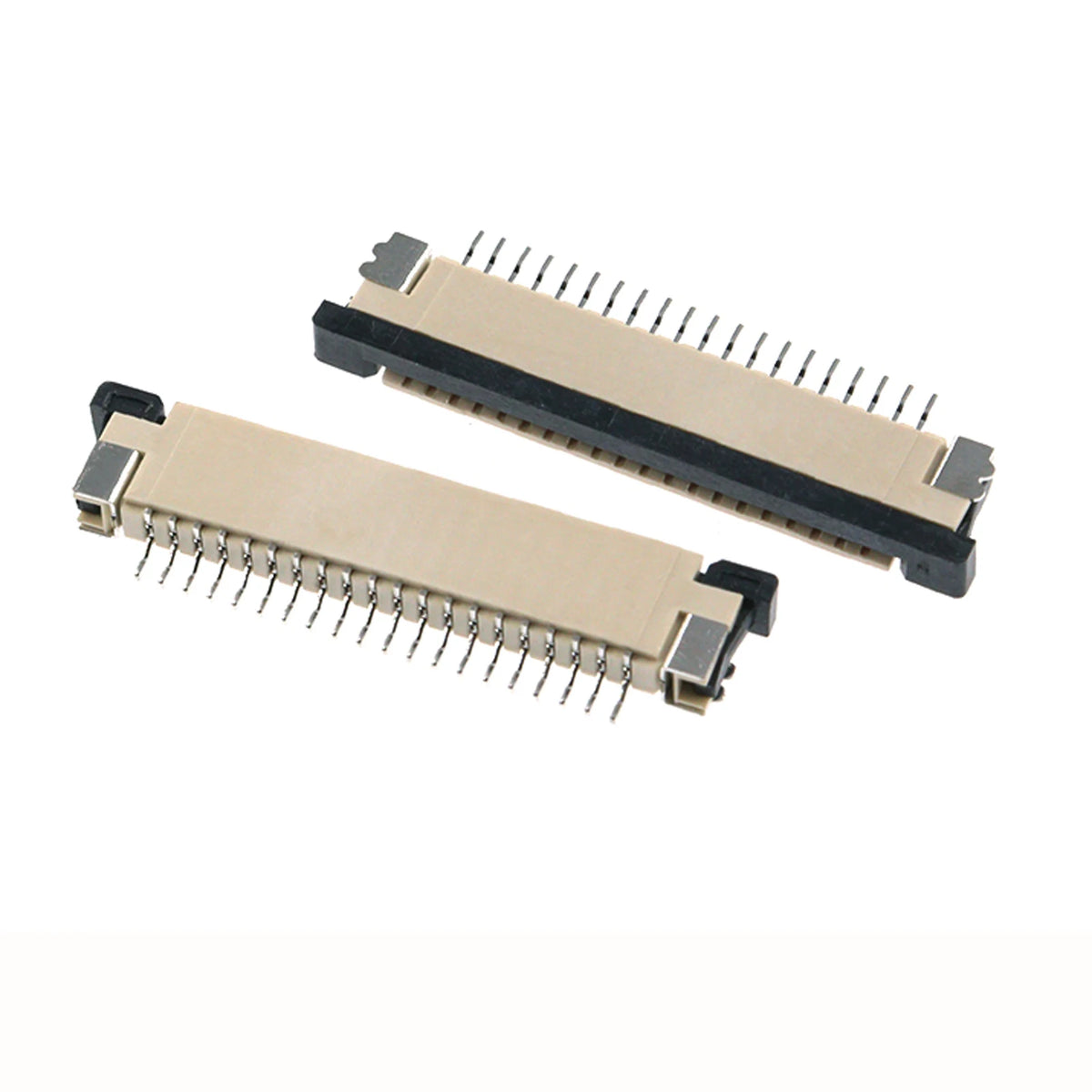 5pcs 1.0mm Pitch FPC Flat Flexible Cable FFC Connector 4P 5 6 7 8 9 10 12 14 16 20 22 24 26 28 30P 32 34 36 40P Top Contact SMT