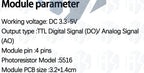 Updated LDR Photosensitive Sensor Module: for Arduino-Compatible – For Light Intensity & Brightness Detection
