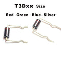 10pcs T3Dxx T3D Plug-in Diode Red green  blue  silver Repair plasma power supply LCD TV diode