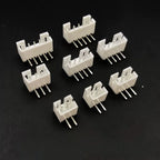 50pcs PH2.0 Connector Pitch 2.0mm Pin Header Male Connector Right Angle 90 Degrees Bend Curved Needle 2/3/4/5/6/7/8/9/10-12pin