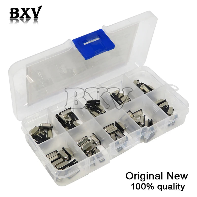 10Values HC-49S Quartz Resonator SMD Crystal Oscillator Kit 4MHz 6MHz 8MHz 12MHz 16MHz 24MHz 25MHz 48MHz 2Pin Diy Electronic Set