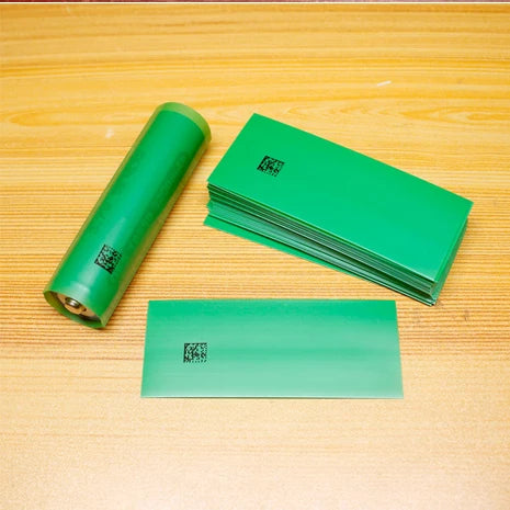 100pcs/lot 18650 lithium battery shrink film PVC heat shrinkable tube battery packaging skin packaging insulation tube
