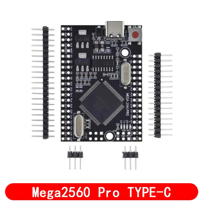 Mega2560 Mega 2560 PRO MINI 5V (Embed) CH340G ATmega2560-16AU MICRO TYPE-C With Male Pinheaders Compatible For Arduino Mega