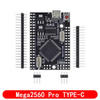 Mega2560 Mega 2560 PRO MINI 5V (Embed) CH340G ATmega2560-16AU MICRO TYPE-C With Male Pinheaders Compatible For Arduino Mega