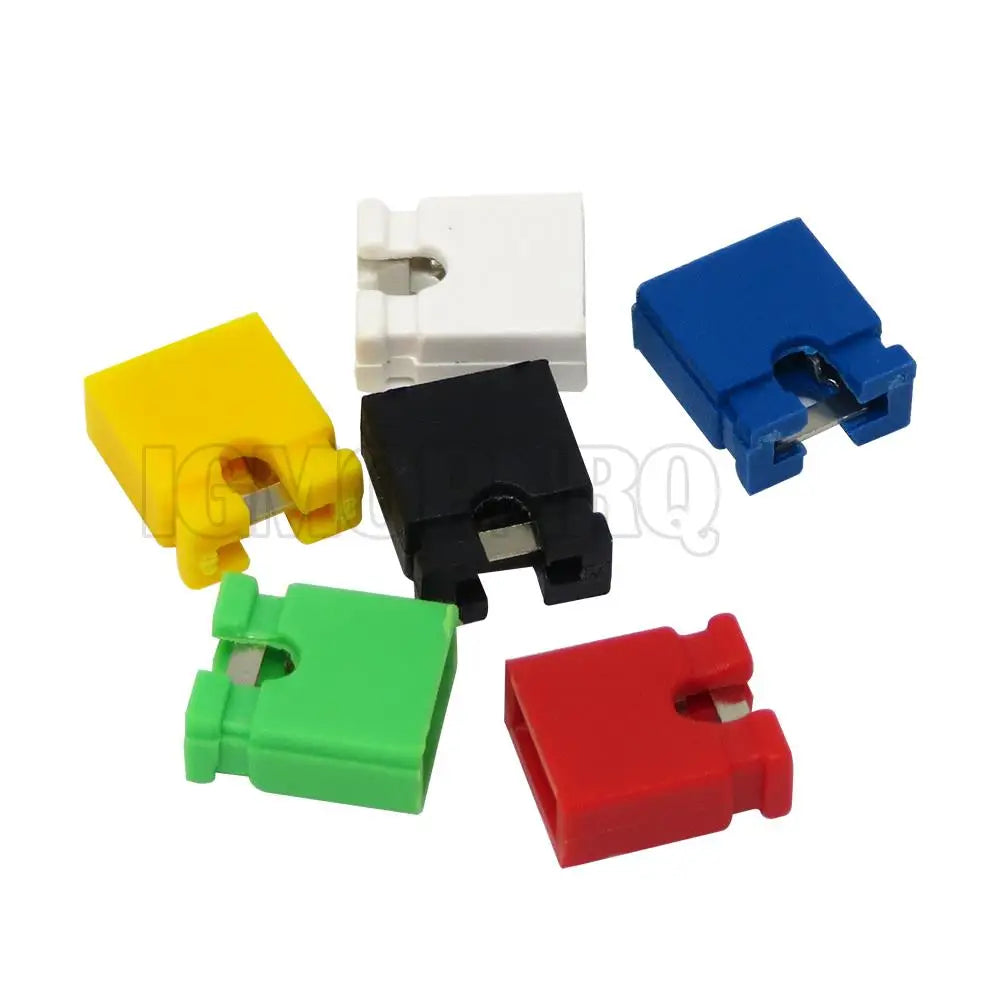 100PCS Pitch 2.4mm Pin Header jumper shorted cap & Headers & Wire Housings Black yellow white green red blue For Arduin new