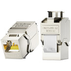 AMPCOM CAT7 RJ45 Keystone Jack, STP Shielded Tool Free Self-Locking CAT8 Cat6a Keystone Zinc Alloy RJ45 Module Coupler Adapter