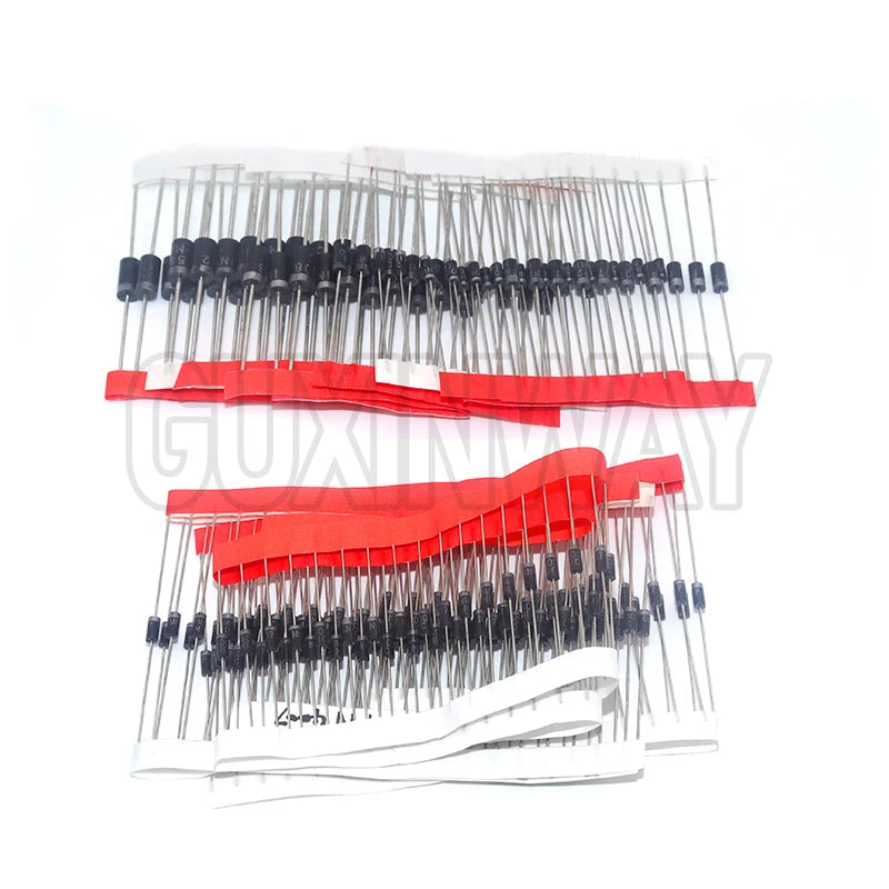 350PCS/box Diodes Kit 1N4001 1N4007 1N4148 RL207 UF4007 FR107 207 14Values Rectifier/Fast Recovery/Schottky/Switching Diode Set