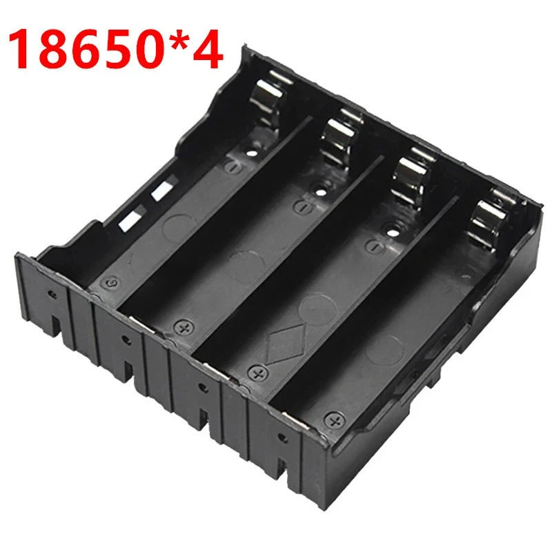2pcs 18650 Battery Box 1/2/3/4 Sections ABS DIY Battery Holder PCB Pin Plug Board with Pin