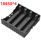 2pcs 18650 Battery Box 1/2/3/4 Sections ABS DIY Battery Holder PCB Pin Plug Board with Pin